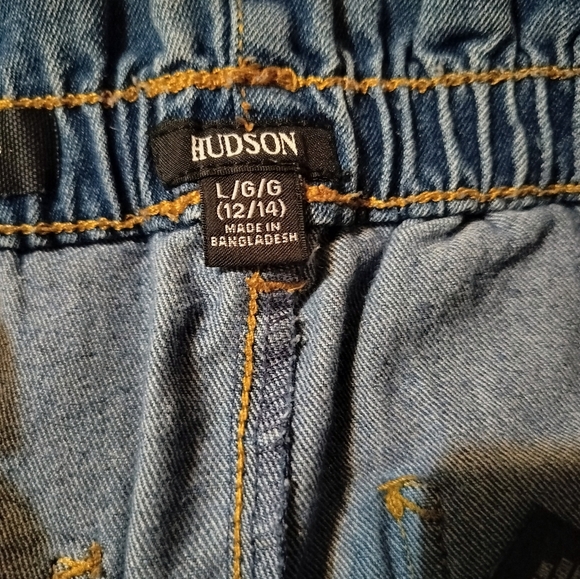 Hudson Girls Jeans Pullon Size L (12/14) Boot Cut Style with 4 Pockets - Picture 4 of 7